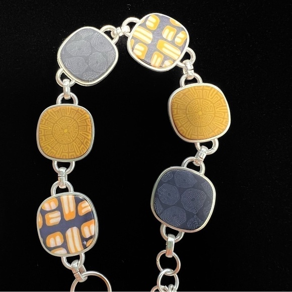 💥SALE Handmade Bracelet & Post Earrings JILZARAH French Quarter Reversible EUC - Picture 6 of 10